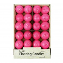 1 3/4 Inch Hot Pink Floating Candles (144pcs/Case) Bulk