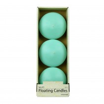 4 Inch Aqua Floating Candles (24pcs/Case) Bulk