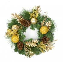 20" Christmas Decorated Wreath