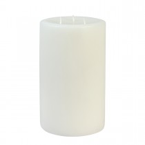 5 x 8  Inch White Pillar Candle