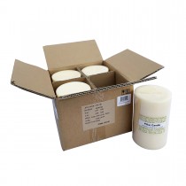 4 x 6 Inch Ivory Pillar Candles - Set of 4