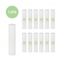 2 x 9 Inch White Pillar Candle (12pcs/Case) Bulk