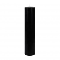 2 x 9 Inch Black Pillar Candle