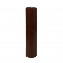 2 x 9 Inch Brown Pillar Candle