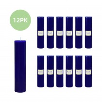 2 x 9 Inch Blue Pillar Candle (12pcs/Case) Bulk