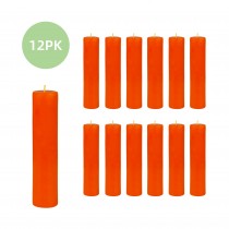 2 x 9 Inch Orange Pillar Candle (12pcs/Case) Bulk