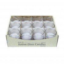 Lavender Round Glass Votive Candles (96pcs/Case) Bulk