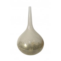 Pertusa 15.5" Frosted Glass Vase