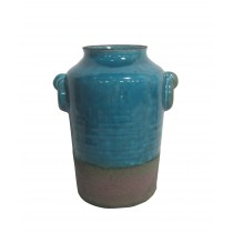 CERAMIC VASE DBL HANDLE