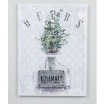 15.74 Inch H white/green 3D canvas wall art