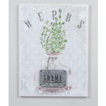 15.74 Inch H white/green 3D canvas wall art