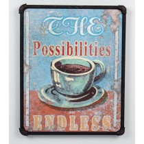 19.7 Inch H white/black canvas wall art