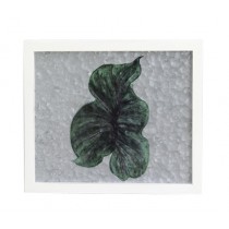 METAL WALL PLAQUE LEAVES DESIGN