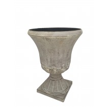 S/2 URN PLANTER WHITE WASH