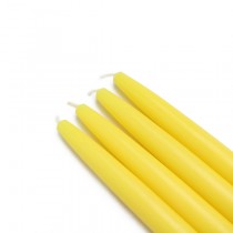 6 Inch Yellow Taper Candles (144pcs/Case) Bulk