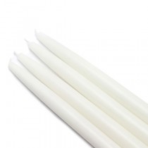 10 Inch White Taper Candles (144pcs/Case) Bulk