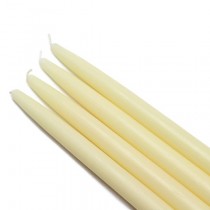 10 Inch Ivory Taper Candles (144pcs/Case) Bulk