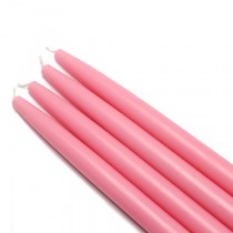10 Inch Pink Taper Candles (144pcs/Case) Bulk