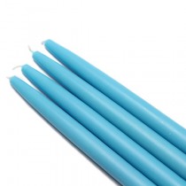 10 Inch Turquoise Taper Candles (144pcs/Case) Bulk