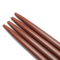 10 Inch Brown Taper Candles (144pcs/Case) Bulk