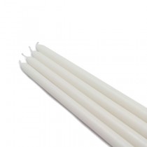 12 Inch White Taper Candles (1 Dozen)