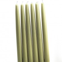 12 Inch Sage Green Taper Candles (144pcs/Case) Bulk