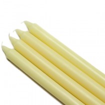 10 Inch Ivory Straight Taper Candles (144pcs/Case) Bulk