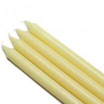 10 Inch Ivory Straight Taper Candles (1 Dozen)