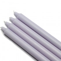 10 Inch Lavender Straight Taper Candles (1 Dozen)