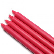 10 Inch Red Straight Taper Candles (1 Dozen)