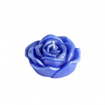 3 Inch Blue Rose Floating Candles (12pc/Box)