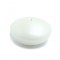 4 Inch Pearl White Floating Candles (24pcs/Case) Bulk