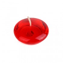3 Inch Clear Red Gel Floating Candles (6pc/Box)