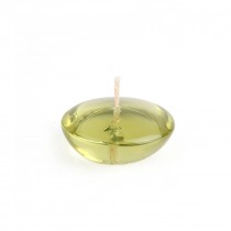3 Inch Clear Sage Green Gel Floating Candles (72pcs/Case) Bulk