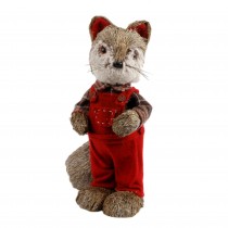 13 Inch H Christmas Decorative Fox