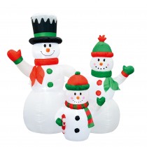 6FT Inflatable Snowman Family
