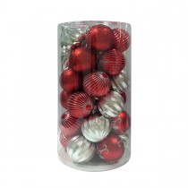 Combo 30Pk Dec Design-2 Red/Silver