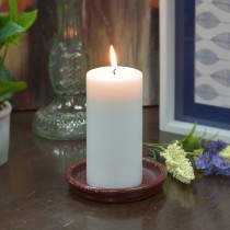 3 x 4 Inch White Pillar Candles - Set of 24
