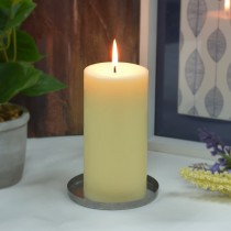3 x 6 Inch Ivory Pillar Candles - Set of 12