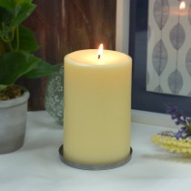 4 x 6 Inch Ivory Pillar Candles - Set of 12