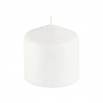 3Pack 3 Inchx 3 Inch White Pressed and Over-Dipped Pillar Candles