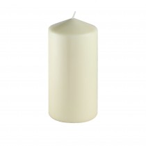 3Pack 3 Inchx 6 Inch Ivory Pressed and Over-Dipped Pillar Candles