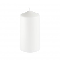 3Pack 3 Inchx 6 Inch White Pressed and Over-Dipped Pillar Candles