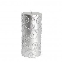 3 x 6 Inch Scroll Pillar Candle (12pcs/Case) Bulk