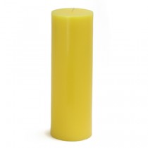 3 x 9 Inch Yellow Pillar Candles (12pcs/Case) Bulk