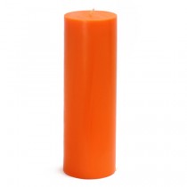 3 x 9 Inch Orange Pillar Candles (12pcs/Case) Bulk