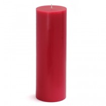 3 x 9 Inch Red Pillar Candles (12pcs/Case) Bulk