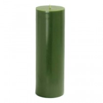 3 x 9 Inch Hunter Green Pillar Candles (12pcs/Case) Bulk