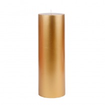 3 x 9 Inch Metallic Pillar Candles (12pcs/Case) Bulk 