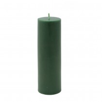 2 x 6 Inch Hunter Green Pillar Candle (24pcs/Case) Bulk